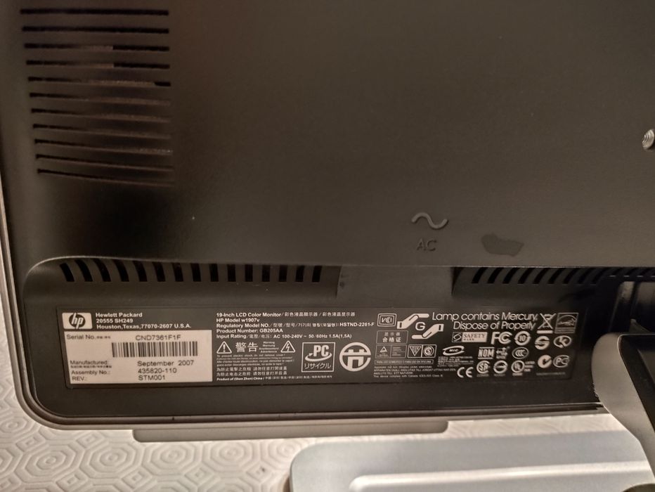 Monitor LCD da HP434773065823703042