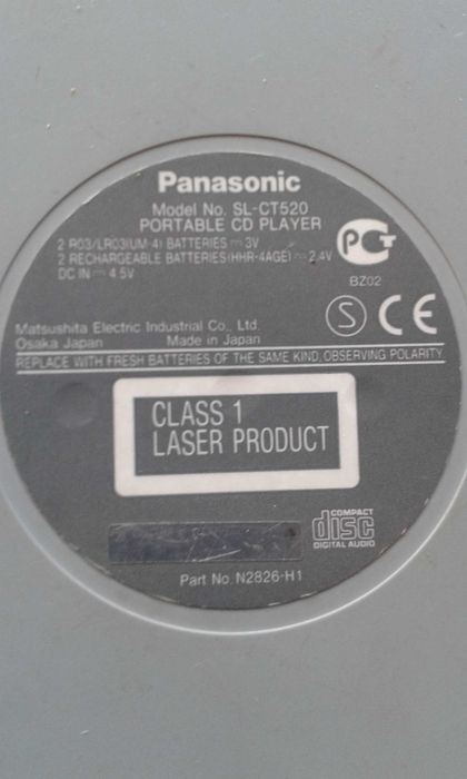 Продам плеер МП-3 PANASONIC SL-CT530