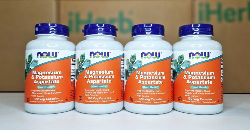 NOW Foods магній і калій аспартат. Magnesium, Potassium Aspartate