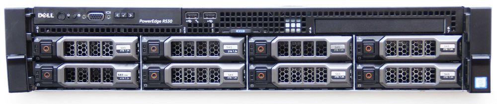 Serwer DELL R530 8 dysków 2TB (16TB) 2xCPU, 16GB, 4xLAN, 2xPSU, H730