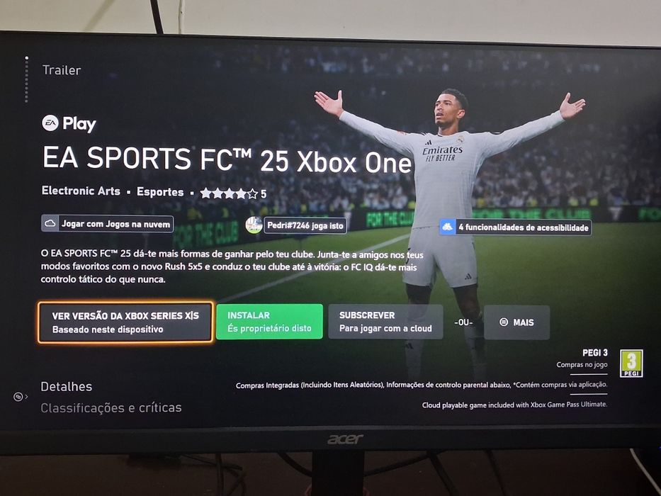 Xbox Series S + EA FC 25 | Excelente estado (Venda ou troca)