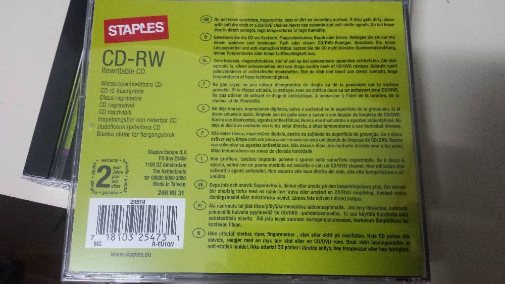 CD-RW 80min 700Mb 12x