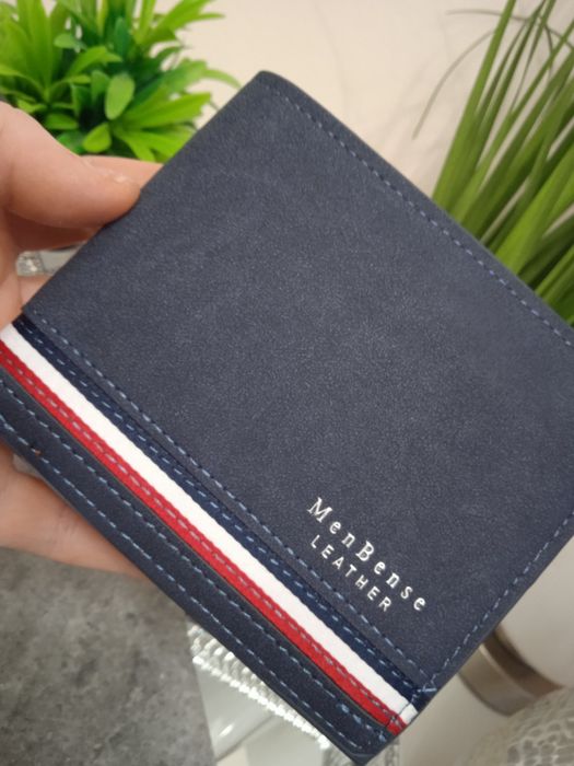 Portfel męski granatowy 12/9,5cm