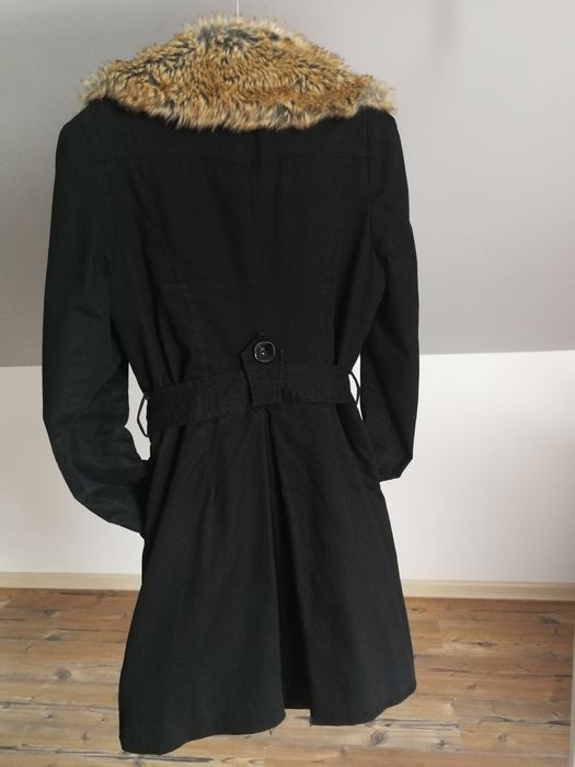 TANIO!!! Płaszcz z kołnierzem Amisu r. 38 na wiosnę lub jesień