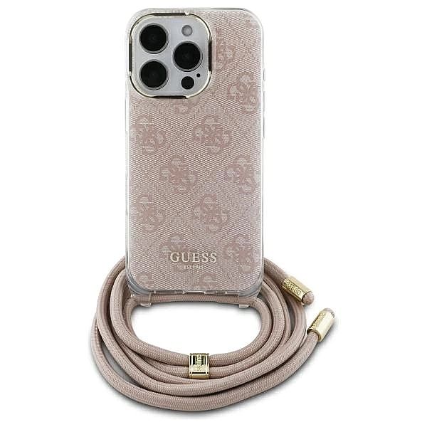 Guess GUHCP16SHC4SEP iPhone 16/6.1" różowy/pink hardcase Crossbody Cor