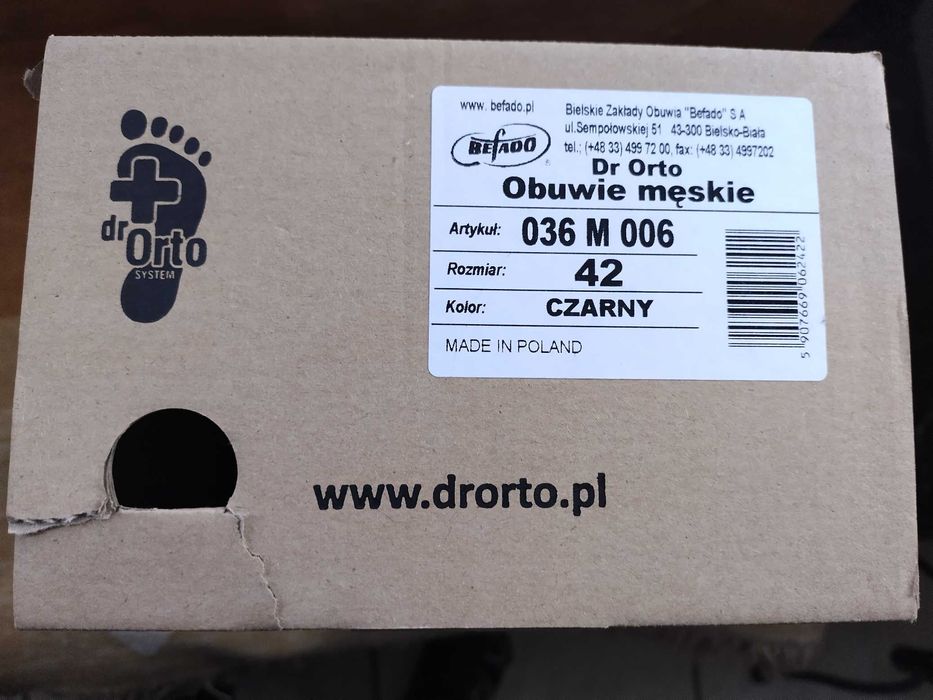 Buty Dr Orto czarne nr 42