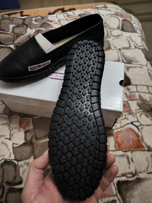 Мокасини кожна, чорні жіночі.