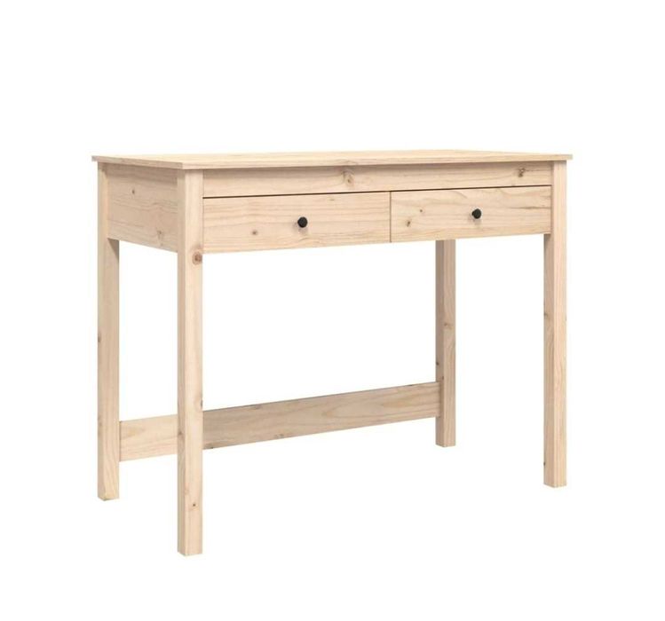 Secretária VIDAXL Marrom Madeira (100x50x78) - Pinho Maciço