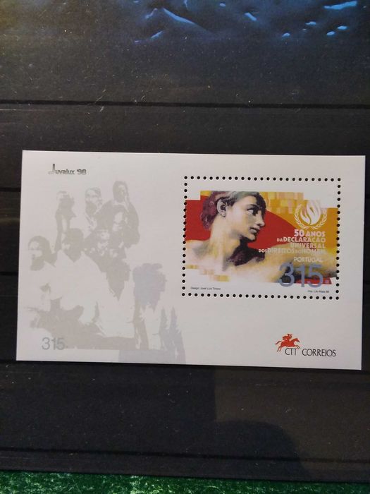 1998 Bloco 50 Anos  Declaração Universal Direitos Do Homem MNH **