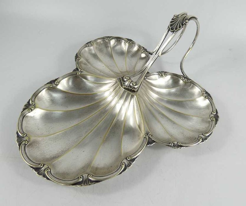 PATERA srebrzona WMF SECESJA koszyk liść