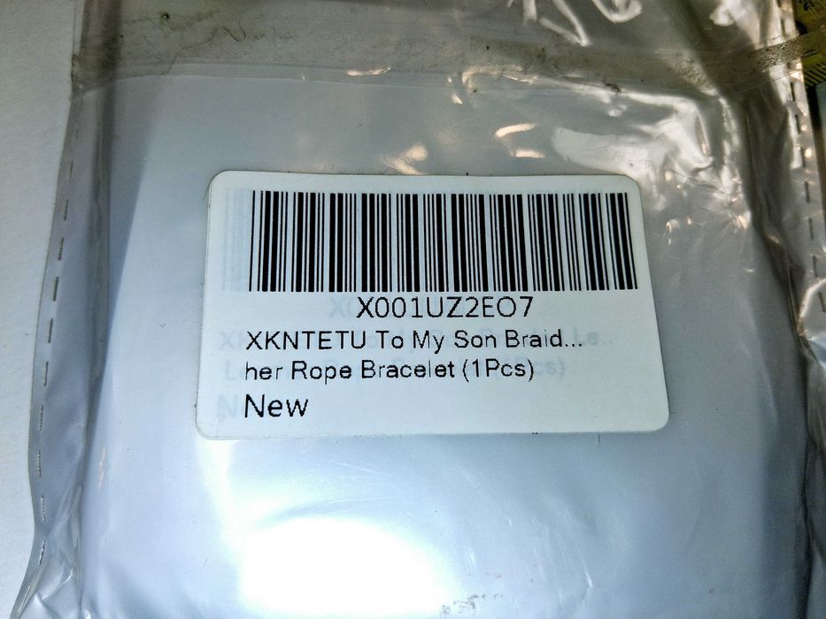 N270 Skórzana Bransoletka Męska Pleciona Dla Syna To My Son Prezent