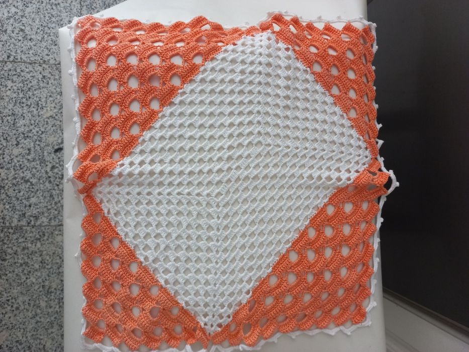 Conjunto de 4 naperons em crochet - artesanal
