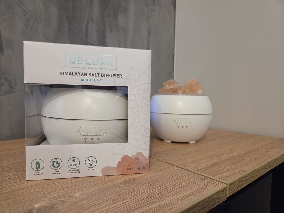 Dyfuzor zapachowy do olejków elektryczny sól himalajska