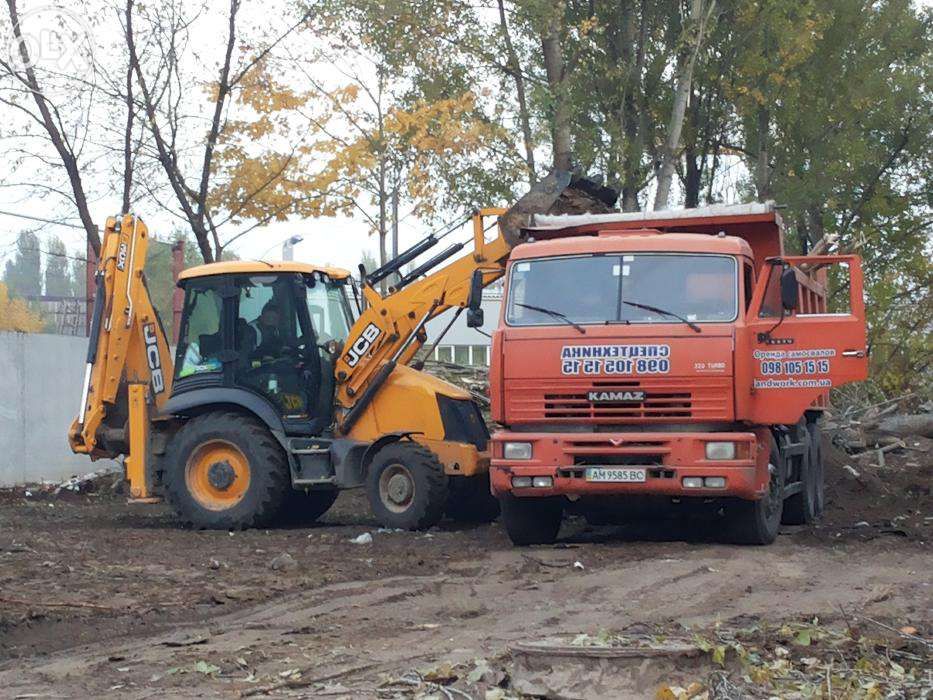 Аренда гидромолота на базе JCB, услуги гидромолота, аренда экскаватора
