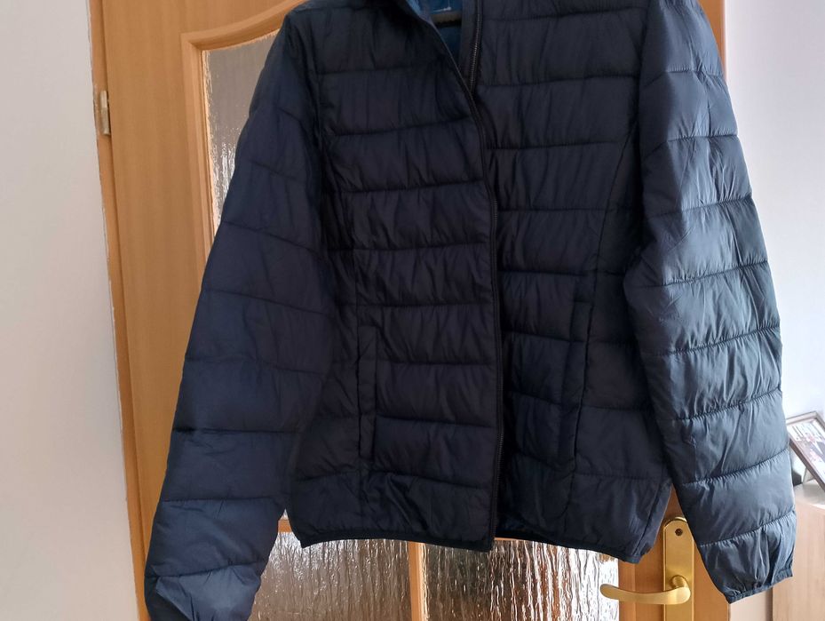 Lekka pikowana kurtka męska, wiatroszczelna