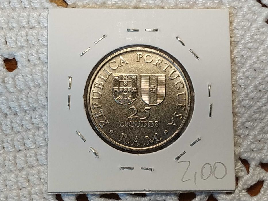 Madeira - moeda de 25 escudos de 1981