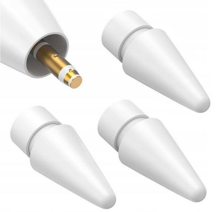 Zestaw 3x Końcówka do Apple Pencil 1 / 2 / USB-C - Zamienne Groty do Rysika
