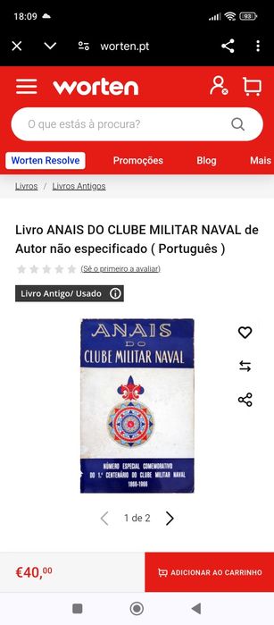Anais do Clube Militar Naval 1⁰ centenário