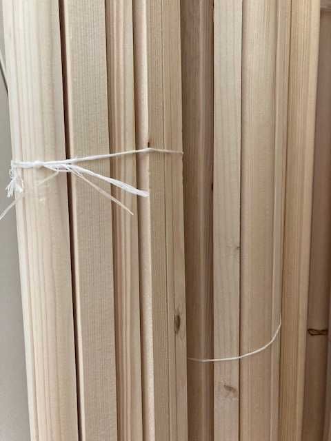 Listwy drewniane wykończeniowe kątowniki ćwierćwałki płaskie drewno