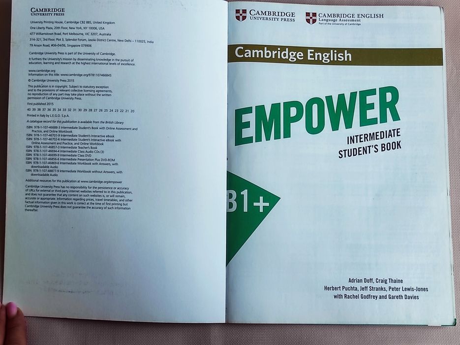 Комплект підручників Cambridge English Empower B1+(Student's book+inte