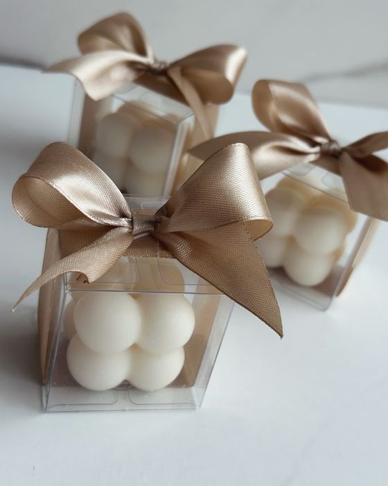 Świeczki sojowe mini bubble - podziękowania,, wesele, chrzciny