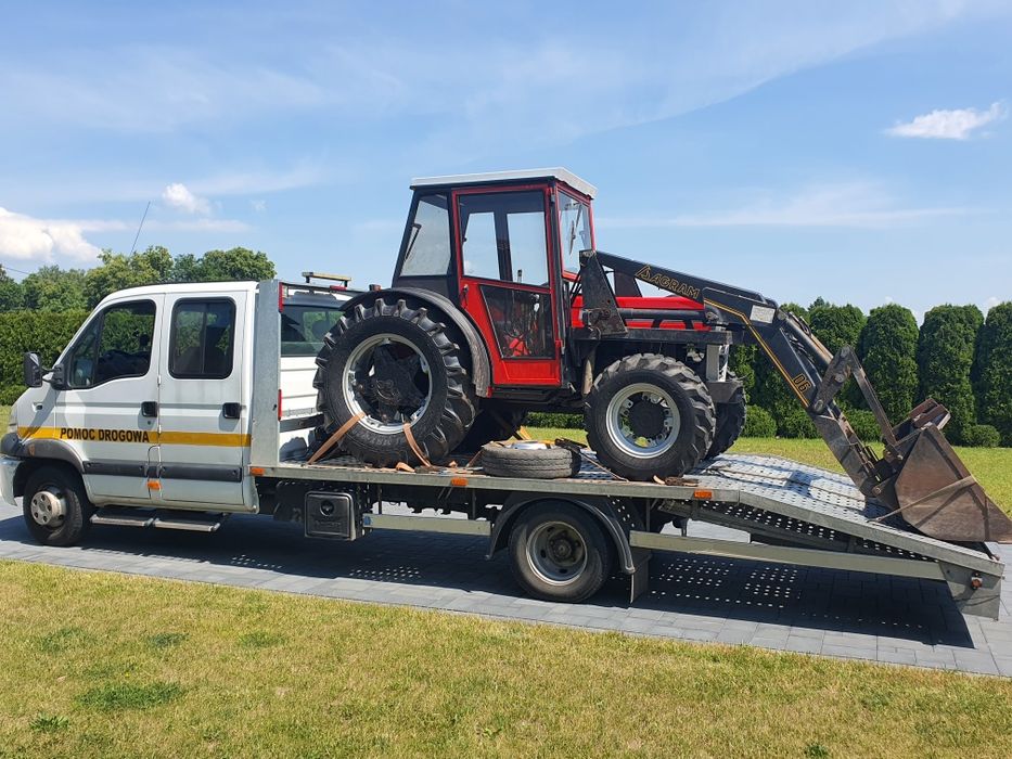 Pomoc drogowa laweta +6 osób transport 6.5tony