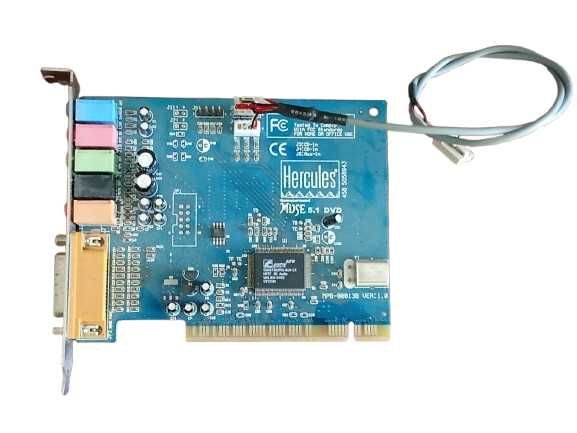 Vendo Placa de Som PCI Hercules Muse 5.1 DVD