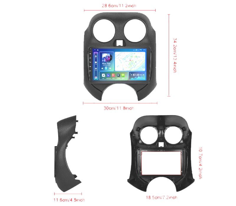 RÁDIO GPS ANDROID 13 NISSAN MICRA 11-17