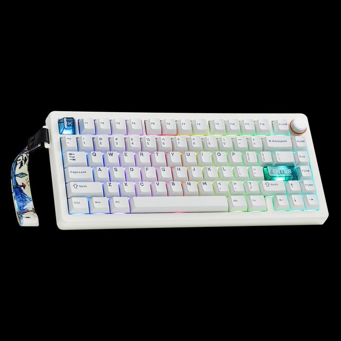 НОВА Механічна клавіатура Cidoo Qk75 | Бездротова | White