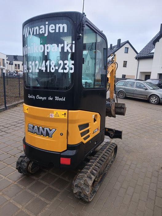 Wynajem minikoparki SANY SY18C