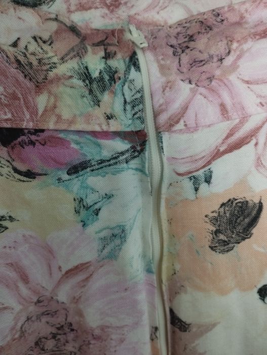 Vintage spódnica w kwiaty, lata 90, rozmiar 44