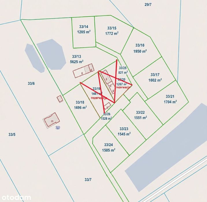 Działki budowlano-usługowe 1205-1950m2, Siedlin, Płońsk