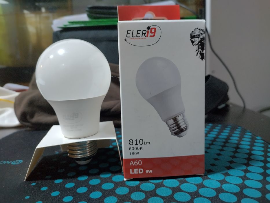Lâmpada 9W A60 E27 6000K