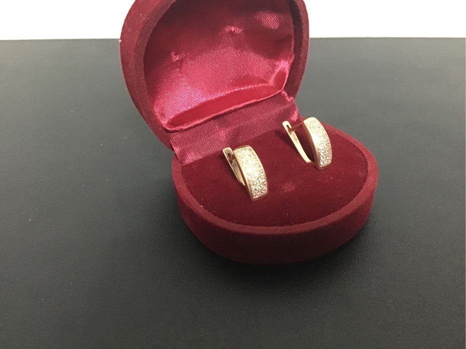 Серьги золото 585 пробы