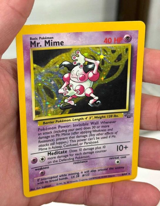 Mr Mime Holo 6/64 Jungle Carta Pokémon Original TCG WOTC - PT