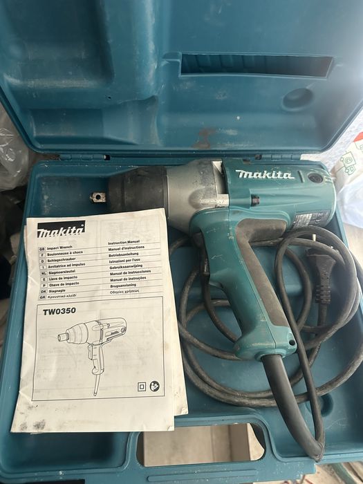 Chave de Impacto Makita TW0350 400W 1/2 com Mala