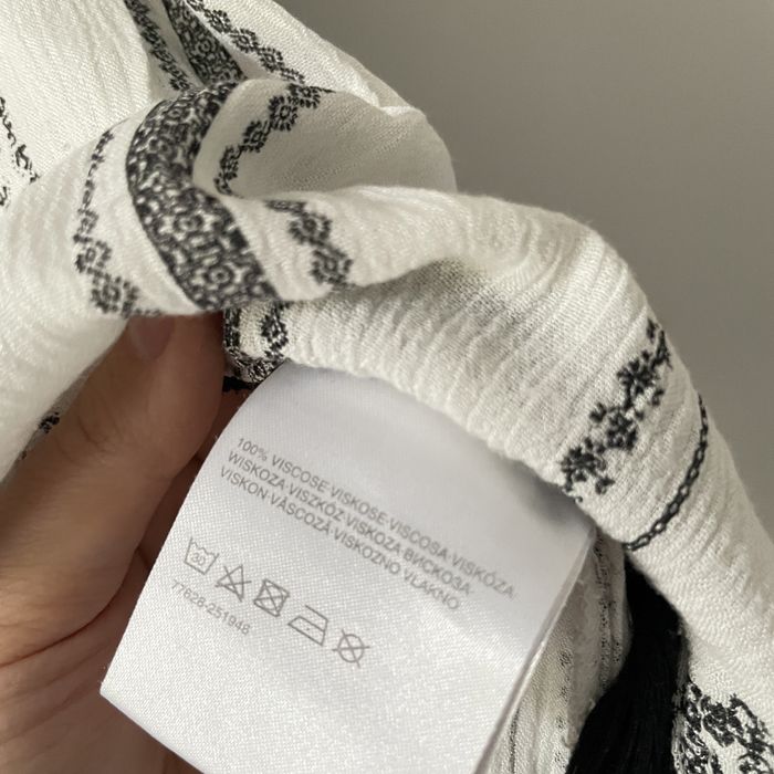 C&A bluzka na ramiączkach chwosty 100% wiskoza M