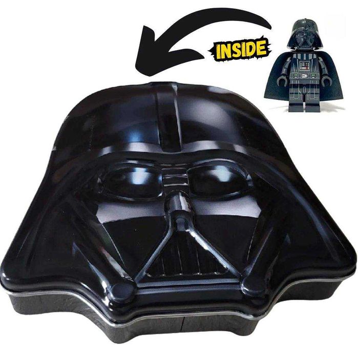 Lego Star Wars Darth Vader metal box {Helmet Shaped Box Version}