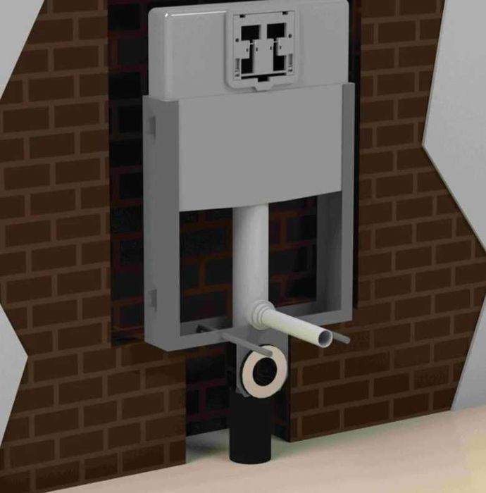 estrutura de sanita suspensa