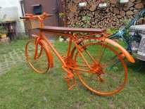 Piękny Kwietnik - rower w kolorze pomarańczowym