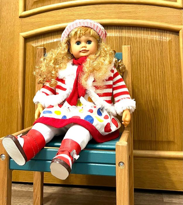 Интерактивная кукла/ Інтерактивна лялька Ангелина-2 с мимикой, 57 см.