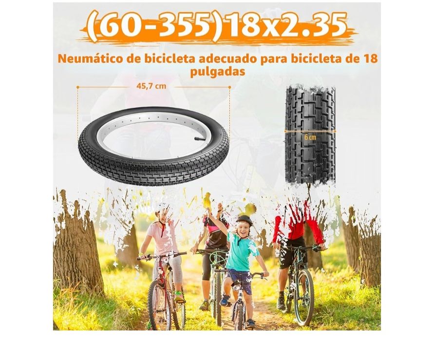 Pneu bicicleta 18" + camara