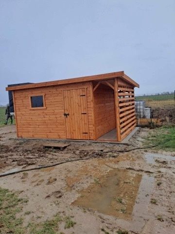 Domek narzędziowy ogrodowy drewutnia