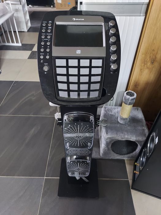 Głośnik karaoke mikrofony LED CD Bluetooth Auna KaraBig NOWY