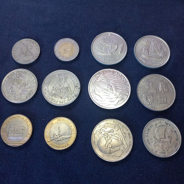 Lote de 12 moedas