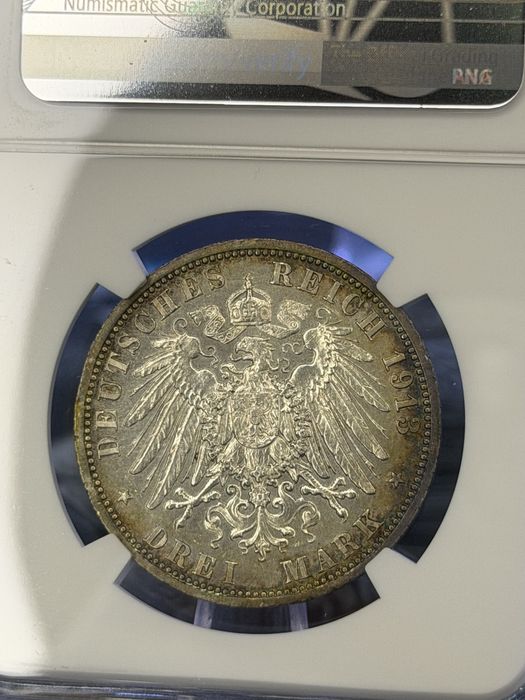 1913A Prussia  3 mark NGC
