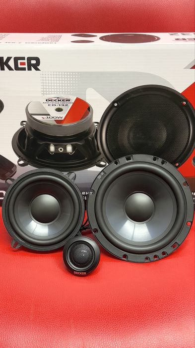 Динаміки Decker CD-132/Decker CD-162/компоненти/мідбас+твітер+