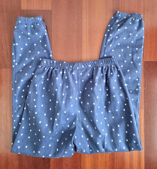 Pijama azul escuro com bolinhas brancas Minnie Women'Secret, tam XS