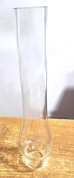 Chaminé vintage em vidro transparente, para candeeiro