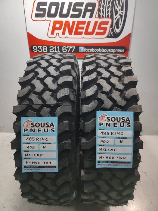 2 pneus novos Nelcaf 185R14C Oferta dos portes 200 euros